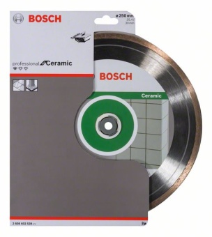Алмазный отрезной круг Standard for Ceramic 250 x 30+25,40 x 1,6 x 7 mm 2608602539